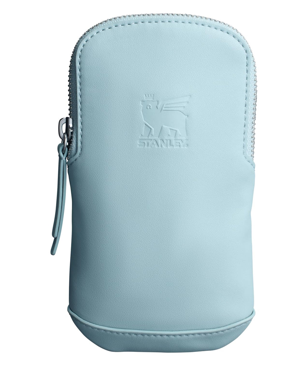 STANLEY Cross Bottle Essentials Case Midi | Phone, Wallet, Keys Holder for Water Bottle | Faux Leather Accessory Pouch for Carry All Strap | Tumbler Cup Accessories | BPA-Free | Seafoam