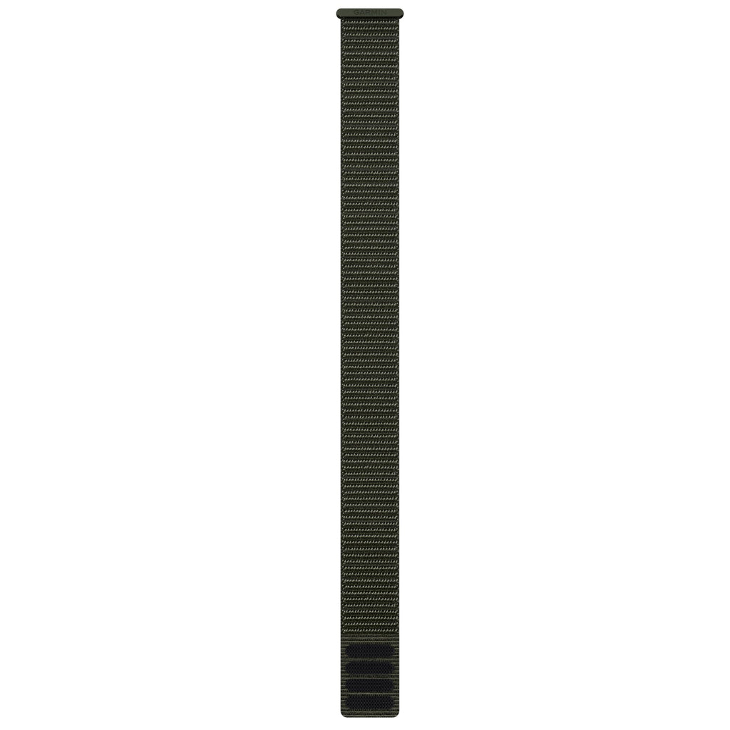 Garmin UltraFit Watch Straps (26mm), Lightweight, suitable for selected f?nix-, epix-, Descent-, D2-, Instinct-, Forerunner- and Tactix series smartwatches, Original accessory, Nylon, Moss