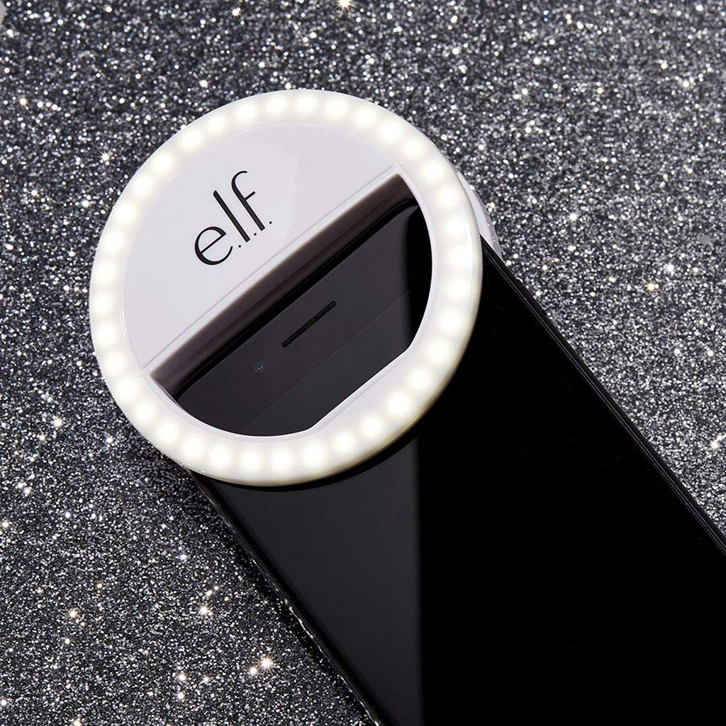 e.l.f. Glow On The Go Selfie Light, Ring Light for Phone, 36 Bulbs, 3 Brightness Levels, Illuminates, Highlights, Creates On-The-Go Photo Studio, 2x AAA Batteries Included