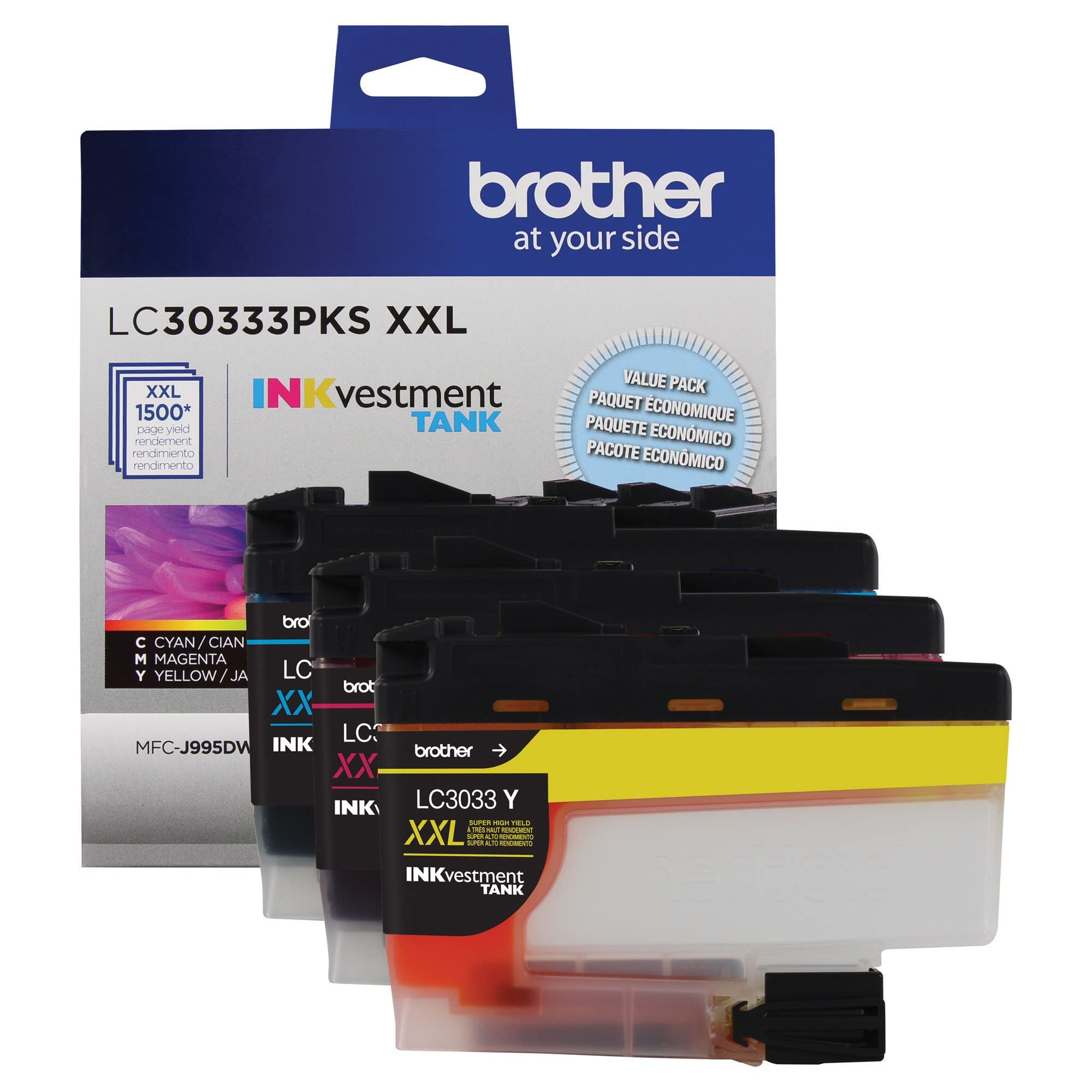 BROTHER LC30333PKS ink cartridge Original Cyan,Magenta,Yellow Multipack 1 pc(s)
