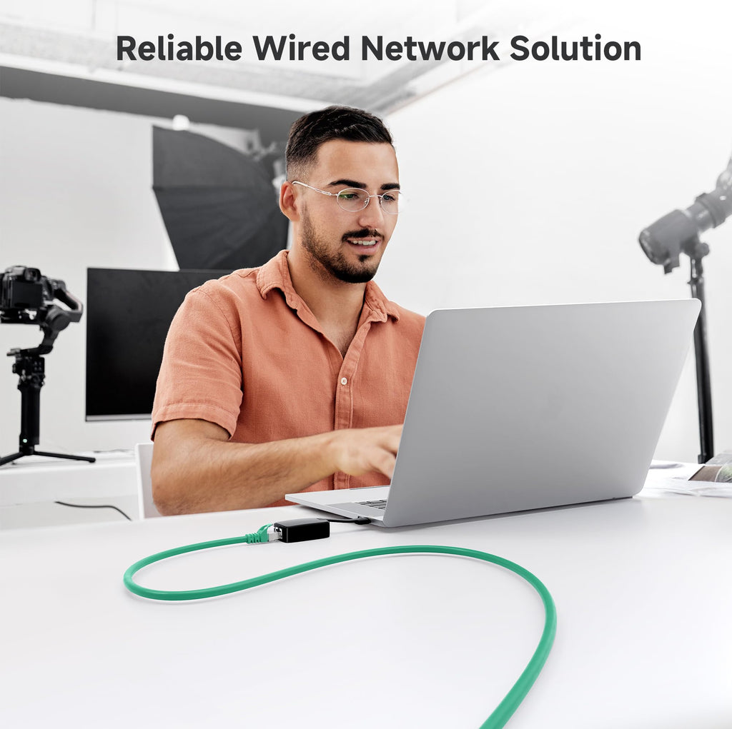 Cable Matters 10Gbps Snagless Shielded Cat 6A Ethernet Cable - 5ft, Cat 6A Cable, Cat6A Cord, Ethernet Cord, Green