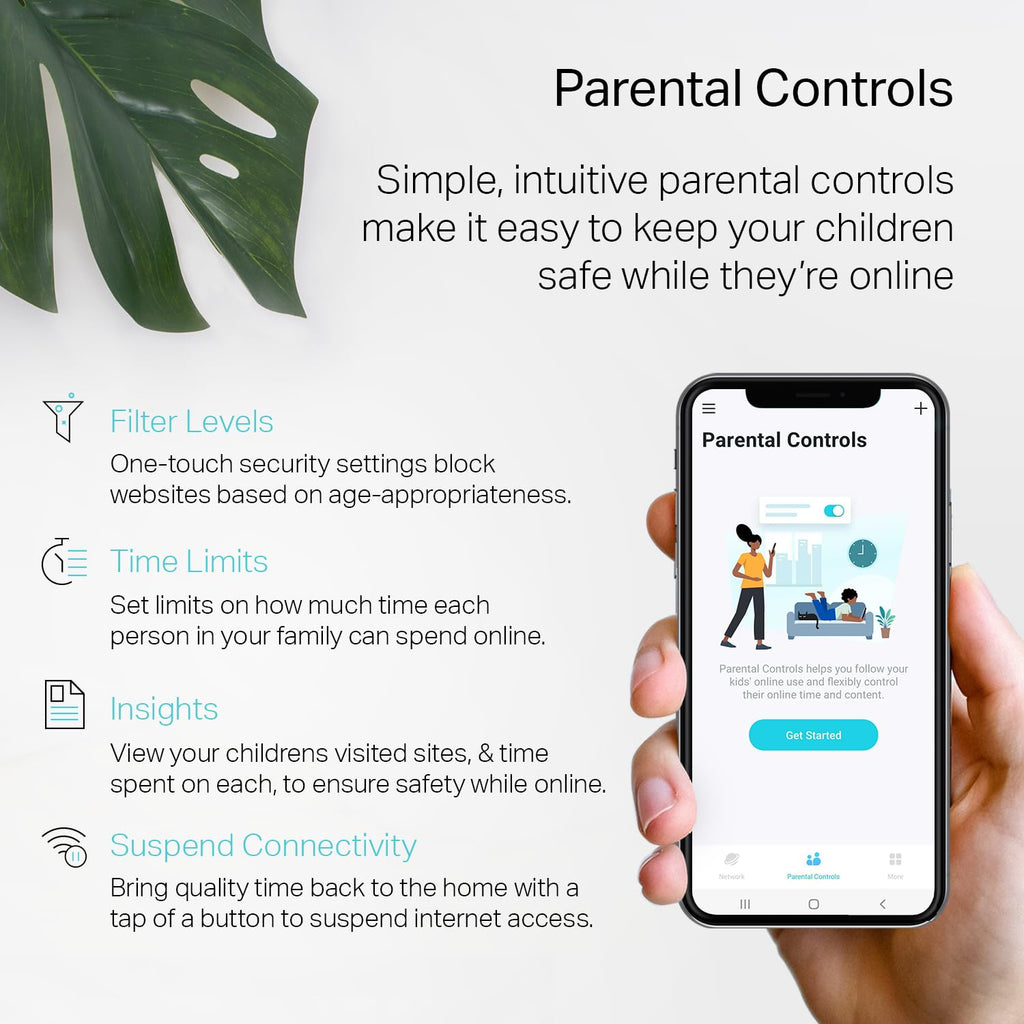 TP-Link Deco Whole Home Mesh WiFi System (Deco S4) � Up to 3,800 Sq.ft. Coverage, WiFi Router and Extender Replacement, Parental Controls, 2-Pack