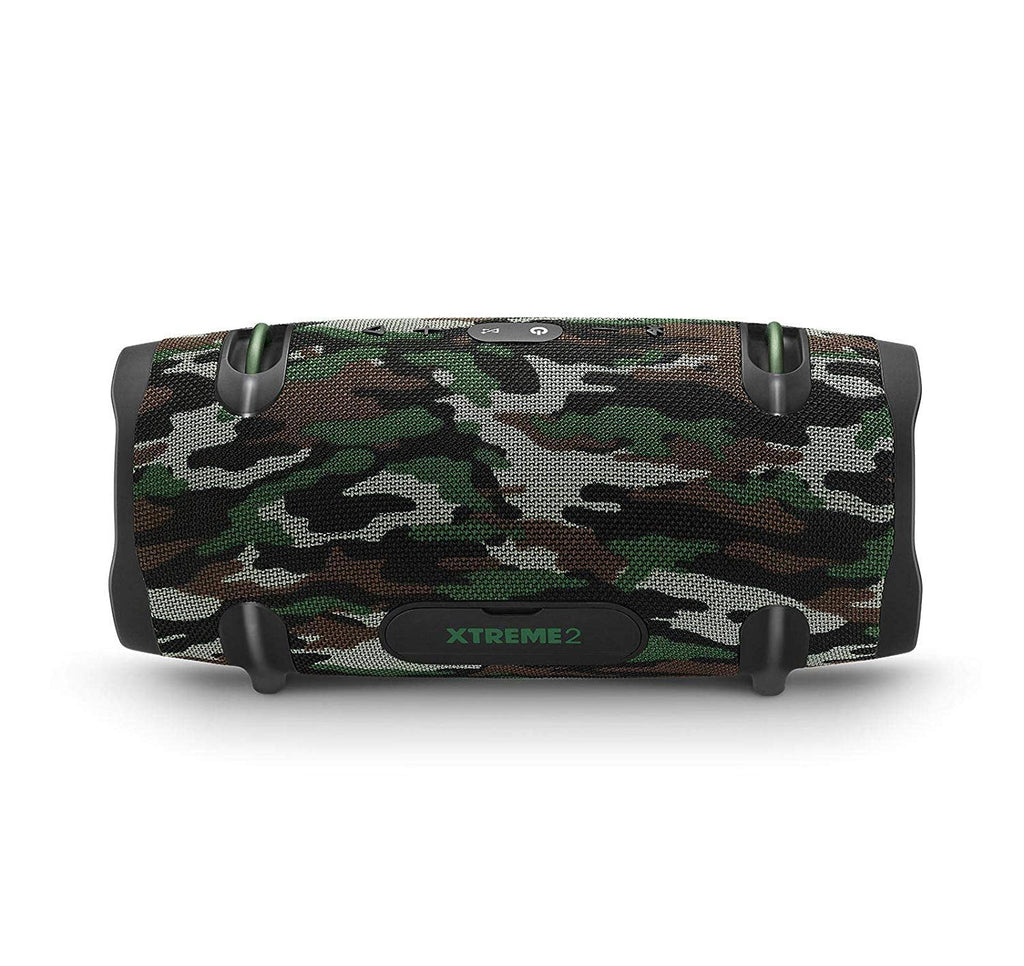 DevaCurl 1 JBL Xtreme 2 Portable Waterproof Wireless Bluetooth Speaker-Camouflage, 18/8 Stainless Steel