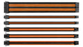 Thermaltake TtMod Sleeve Extension Power Supply Cable Kit ATX/EPS/8-pin PCI-E/6-pin PCI-E with Combs, Orange/Black AC-036-CN1NAN-A1