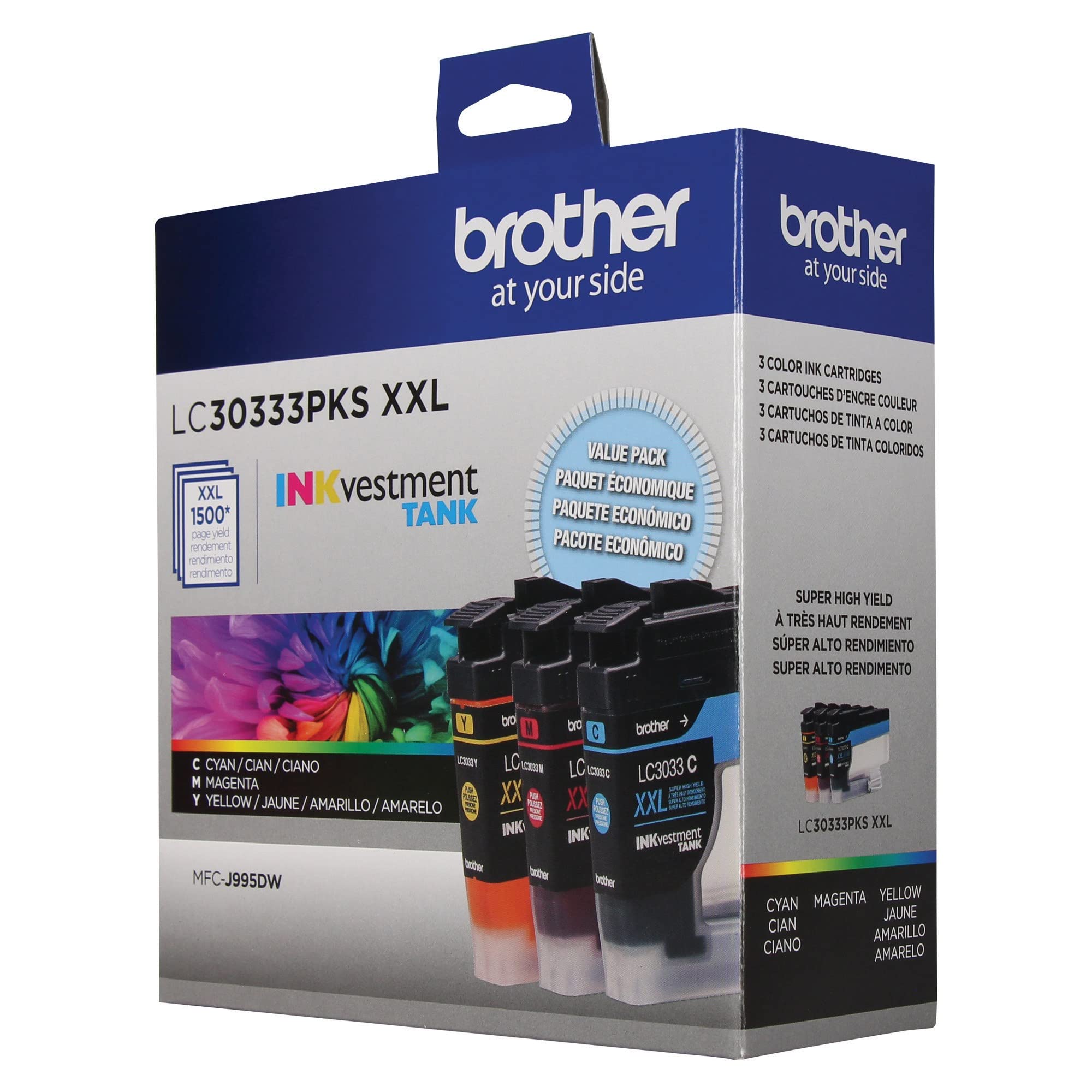 BROTHER LC30333PKS ink cartridge Original Cyan,Magenta,Yellow Multipack 1 pc(s)