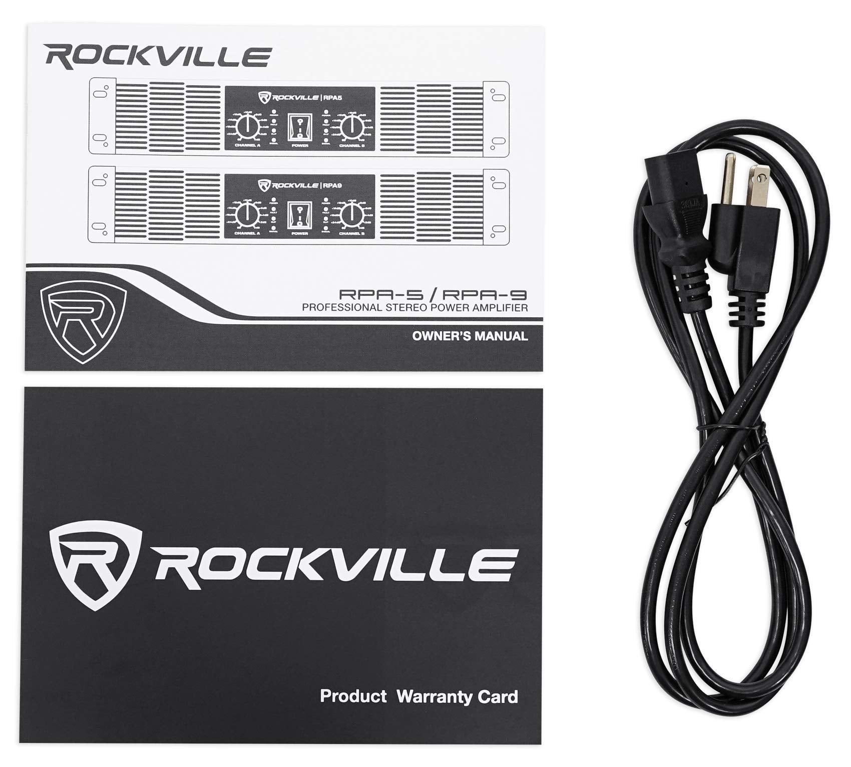 Rockville RPA9 3000 Watt Peak / 1500w RMS 2 Channel Power Amplifier Pro/DJ Amp