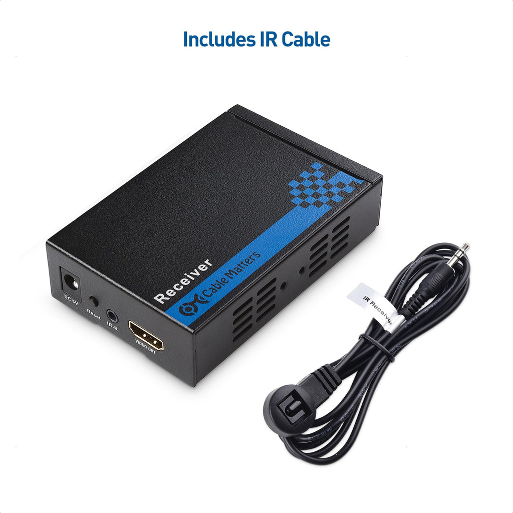 Cable Matters Receiver Box for HDMI Extender Over Single Cat 6 Cable with TCP/IP Support