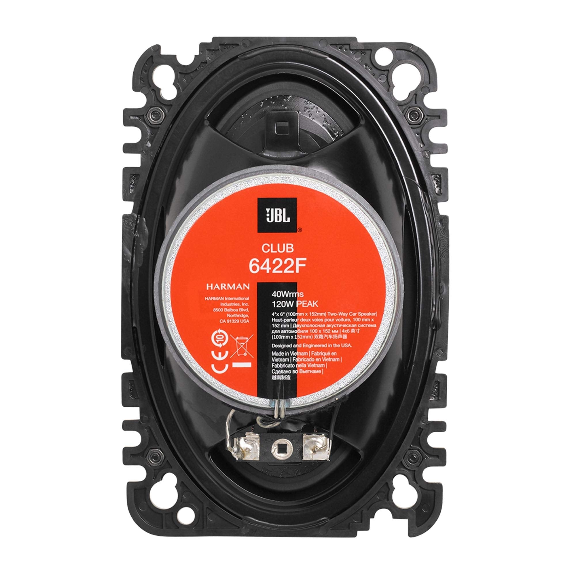 JBL Club 6422F - 4 X 6", Two-way Component Speaker System (No Grill)