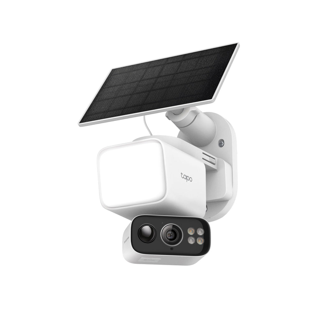 Tapo 2K Dimmable Floodlight Security Camera Outdoor Wireless w/Solar Panel, Pan/Tilt, 360� AI Tracking, Free Person/Vehicle Detection, Works w/Alexa and Google Assistant, SD/Cloud (Tapo C615F KIT)