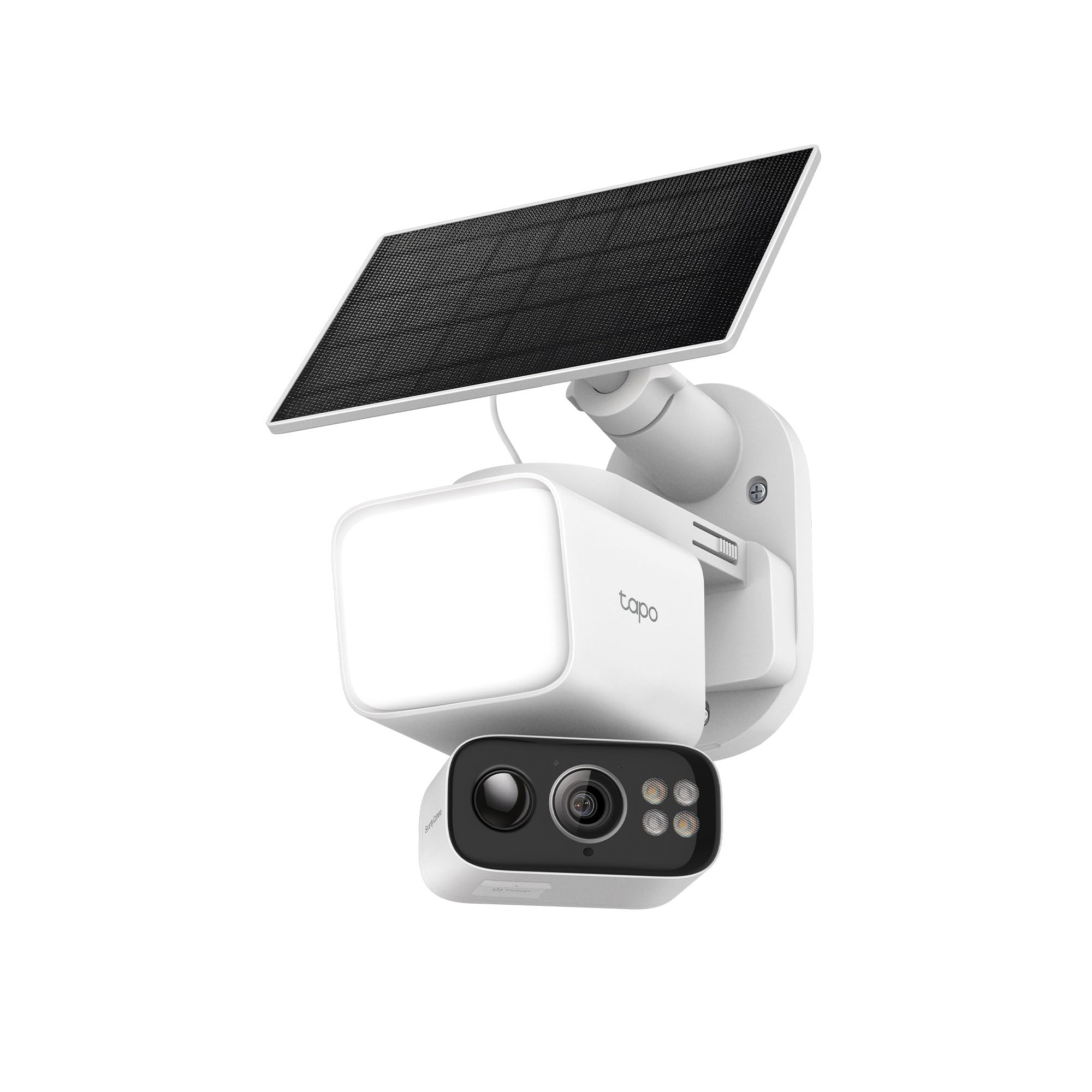 Tapo 2K Dimmable Floodlight Security Camera Outdoor Wireless w/Solar Panel, Pan/Tilt, 360� AI Tracking, Free Person/Vehicle Detection, Works w/Alexa and Google Assistant, SD/Cloud (Tapo C615F KIT)