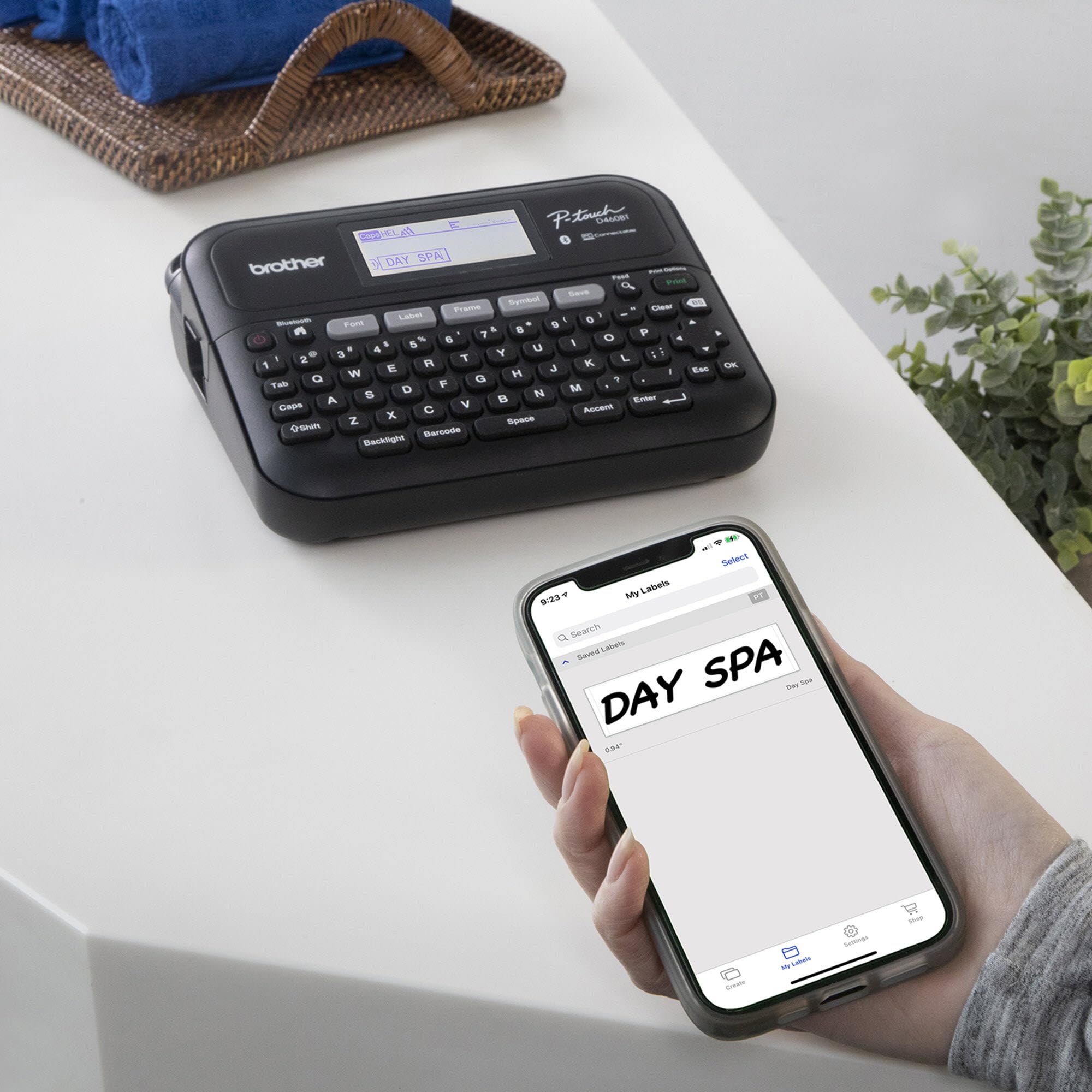 Brother P-Touch PT-D460BTVP Business Expert Connected Label Maker | Connect and Create via Bluetooth�-on TZe Label Tapes up to ~3/4 inch