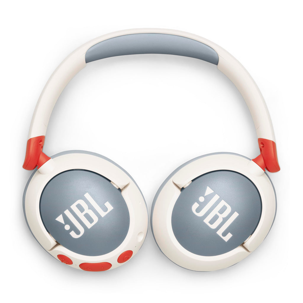 JBL Junior 470NC - Wireless Over-Ear Noise Cancelling Kids Headphones Safe Sound (<85dB), Fit for Kids, Parental Control with Customizable Volume & Playtime and 50Hr Battery Life (White)