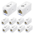 Cable Matters Ethernet Coupler (RJ45 Coupler / Cat5e Cat6 Coupler) in White, 10-Pack