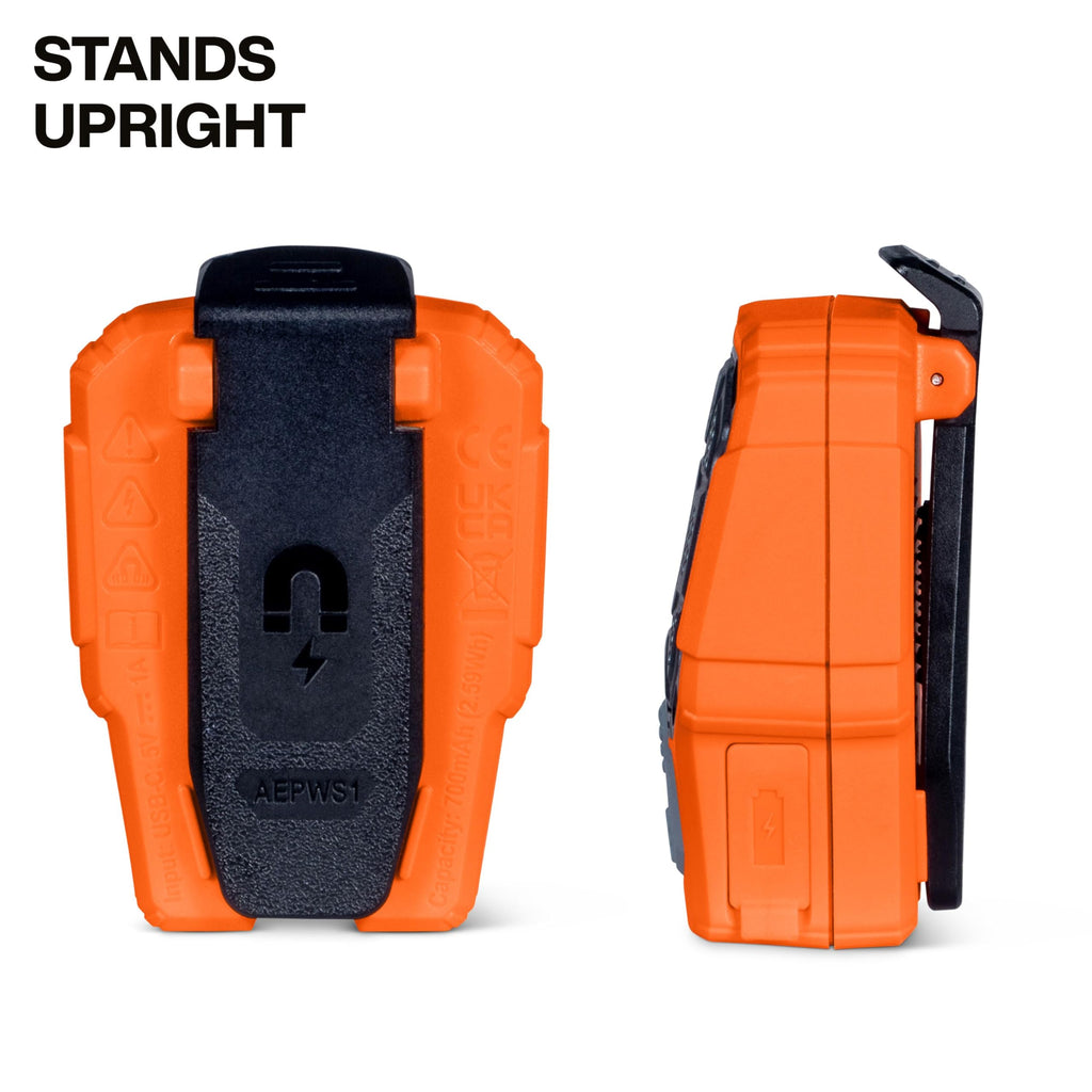 Klein Tools AEPWS1 Wearable Bluetooth Speaker, Portable, Waterproof IP67, Magnetic Clip, Mini Speaker for Hands Free Audio