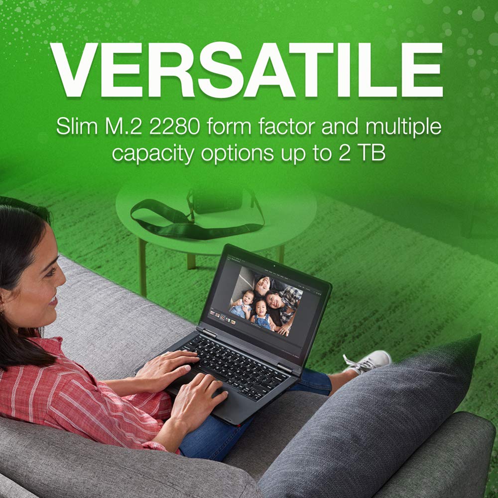 Seagate BarraCuda Q5 SSD, 1TB, Internal SSD, M.2 NVMe PCIe Gen3 �4, 3D QLC, for Desktop or Laptop (ZP1000CV3A001)