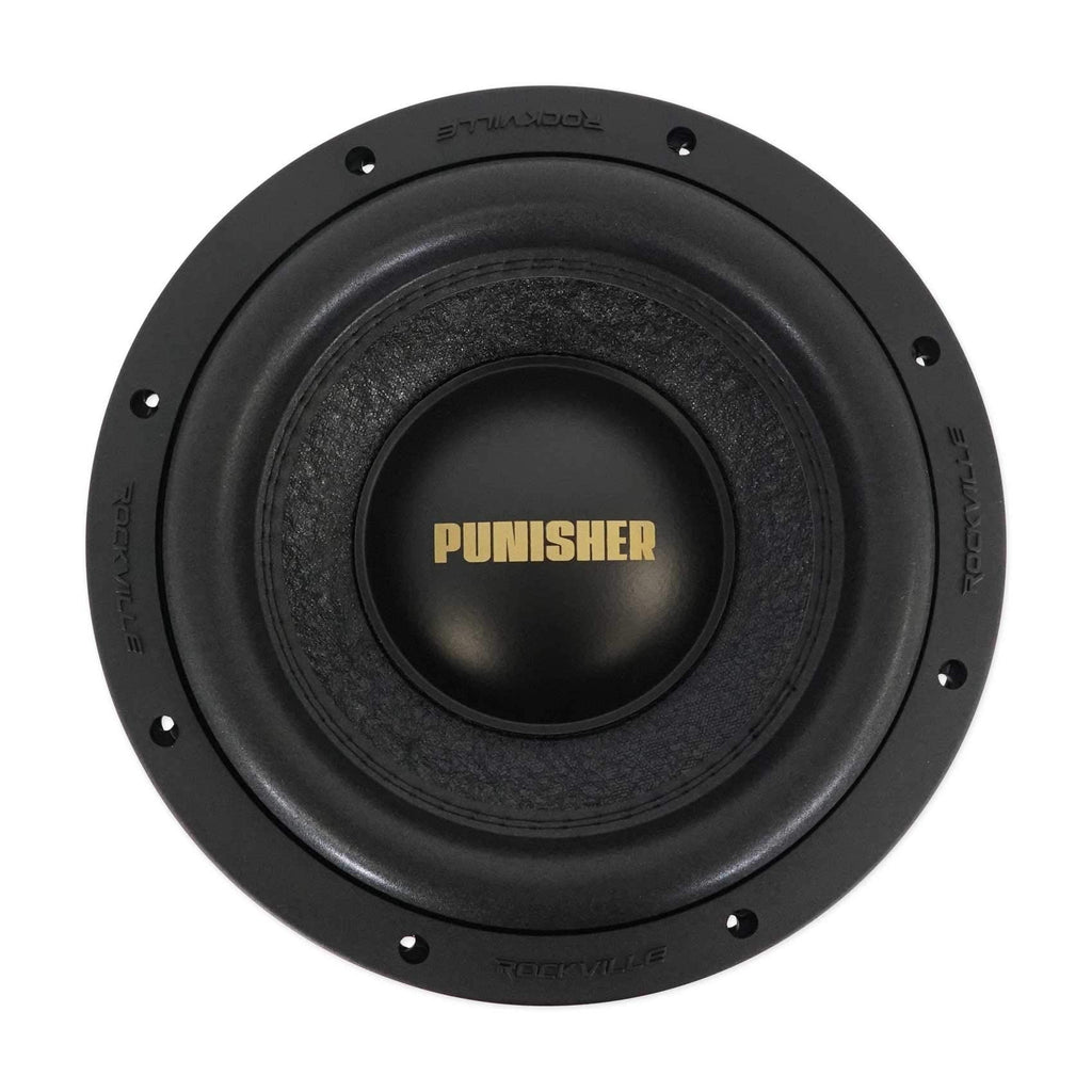 Rockville Punisher 10D1 10" 5000w Peak Competition Car Audio Subwoofer Dual 1-Ohm Sub 1250w RMS CEA Rated