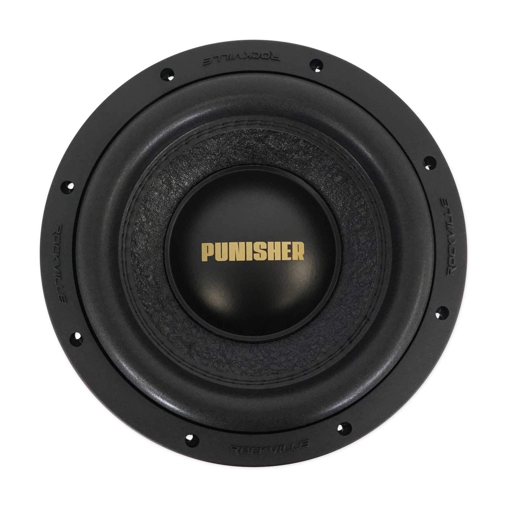 Rockville Punisher 10D1 10" 5000w Peak Competition Car Audio Subwoofer Dual 1-Ohm Sub 1250w RMS CEA Rated