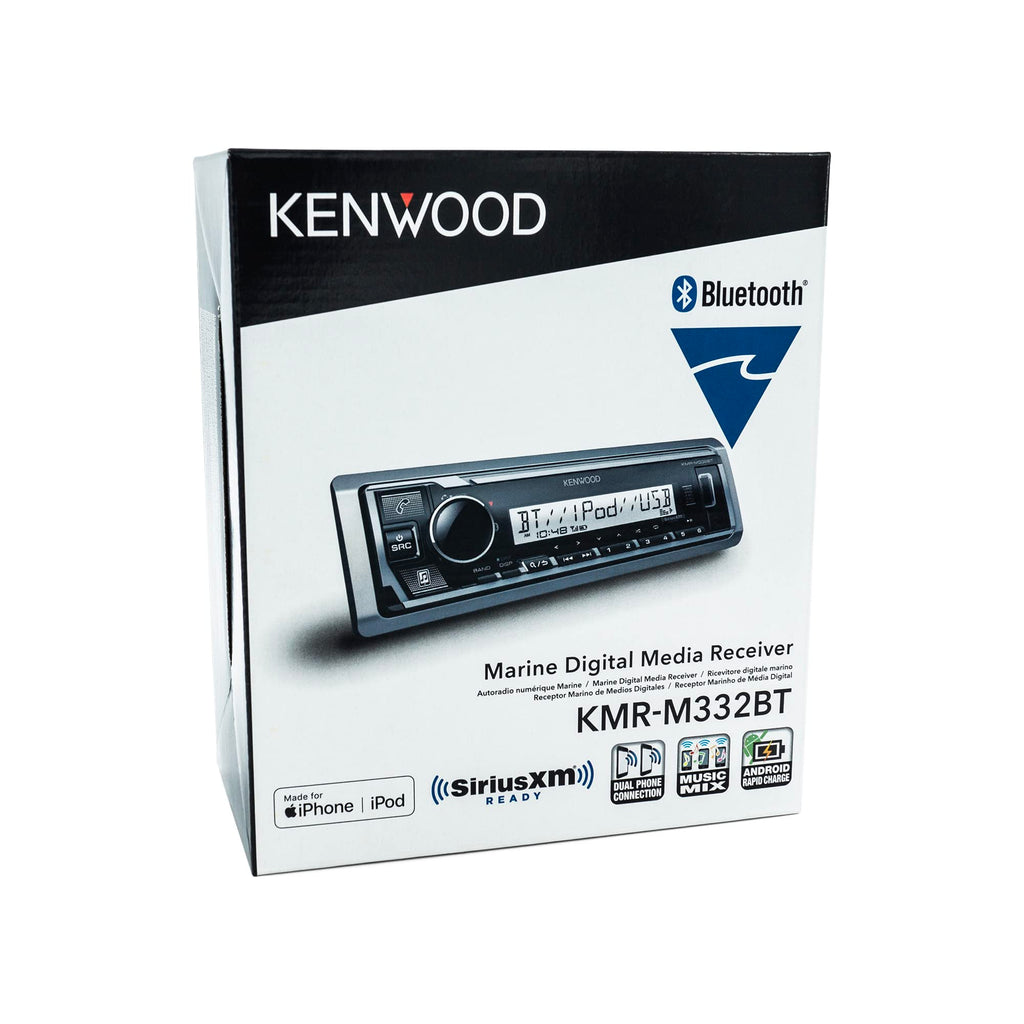 Kenwood KMR-M328BT Marine Digital Media Receiver with Alexa and Built in Bluetooth (Does NOT Play Cd's)