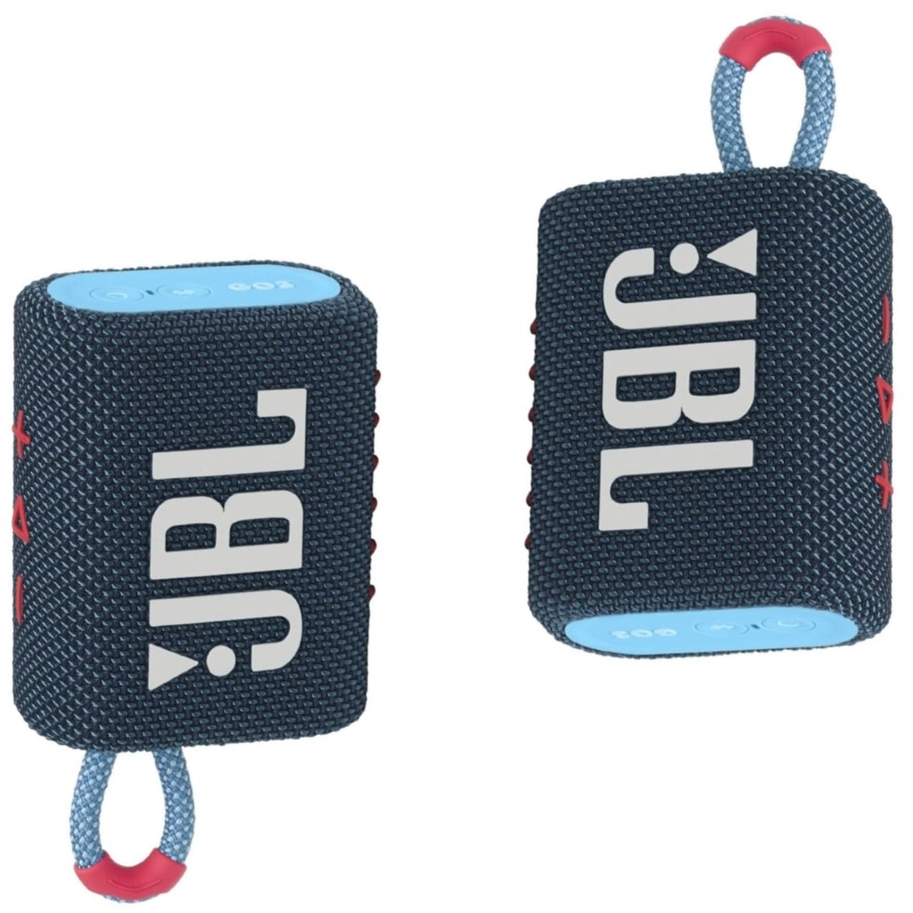 JBL Go 3 Speaker, Portable Bluetooth Speaker Waterproof IP67 Dustproof Outdoor (Blue&Pink)