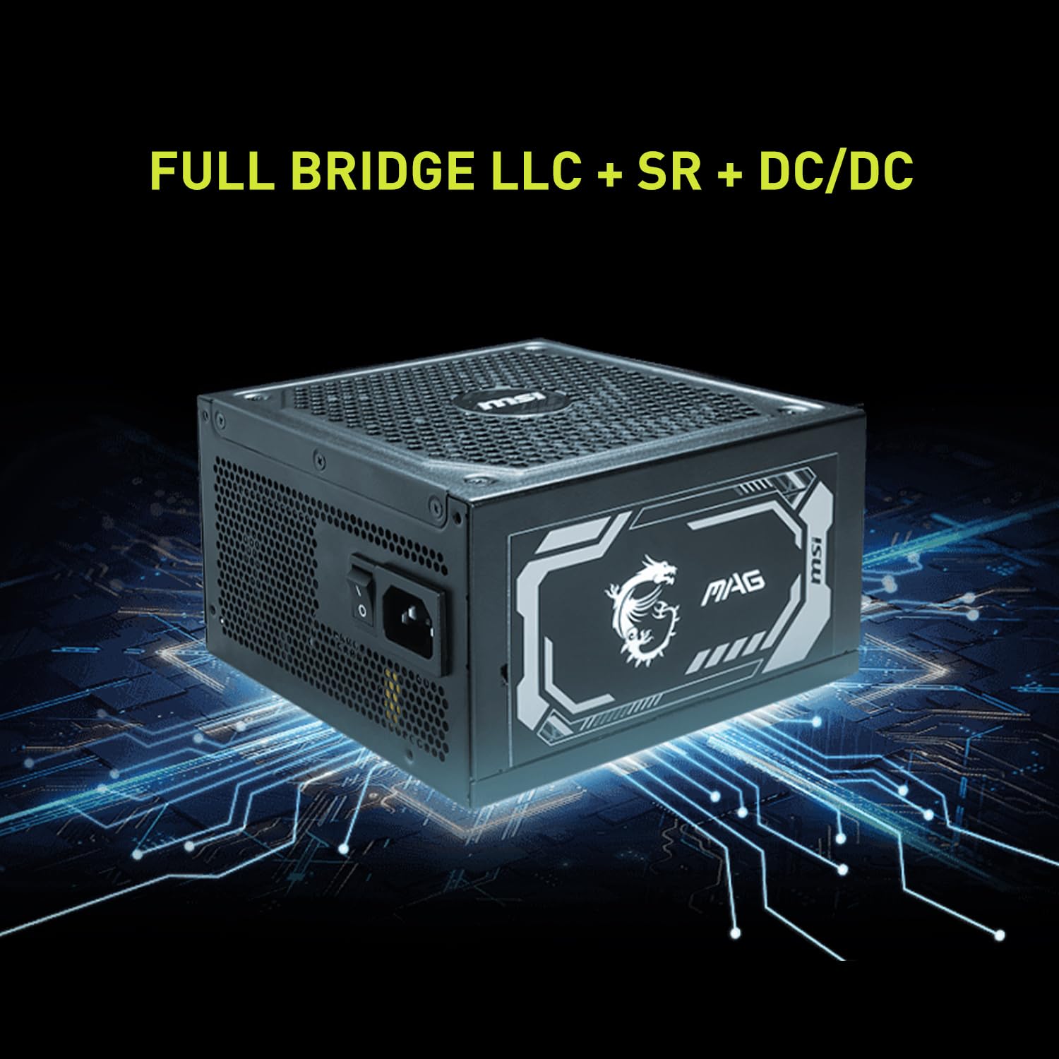 MSI MAG 1250GL PCIE 5 Gaming Power Supply - ATX 3.1 & PCIE 5.1 Ready - Full Modular - 80 Plus Gold Certified 1250W - Compact Size - ATX PSU - 10 Year Warranty