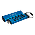 Kingston Ironkey Keypad 200 USB-C 512GB Encrypted Flash Drive | OS Independent | FIPS 140-3 Level 3 | XTS-AES 256-bit | BadUSB and Brute Force Protection | Multi-Pin Option | IKKP200C/512GB