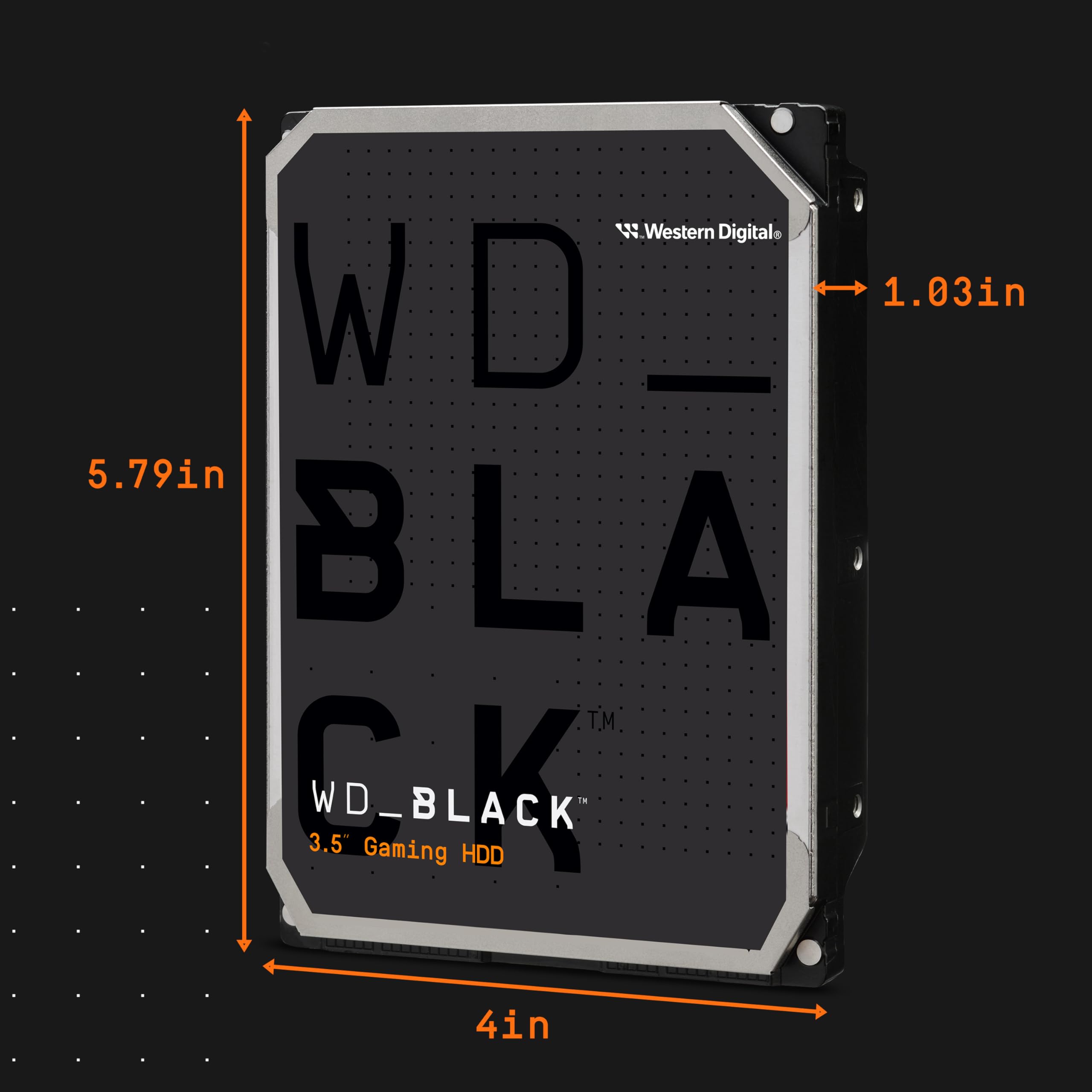 WD_BLACK 10 TB HighPerformance 3.5" Internal Gaming Hard Drive, 7200 RPM Class, SATA 6 GB/s, 512MB Cache
