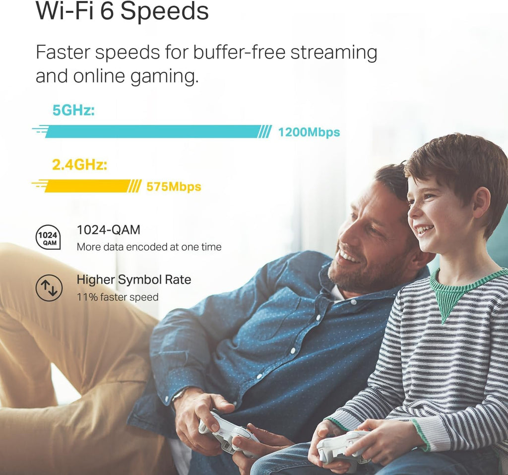TP-Link Dual-Band AX1800 WiFi 6 Mesh Wi-Fi Router (Deco X20) - Covers up to 2,200 Sq. Ft., Replaces Wireless Routers and Extenders, Add-on Unit