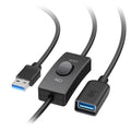 Cable Matters 6 ft USB 3.0 Extension Cable with On/Off Switch, Supports Both Data and Power, Ideal for USB-Powered Devices, Web Cameras, and Microphones