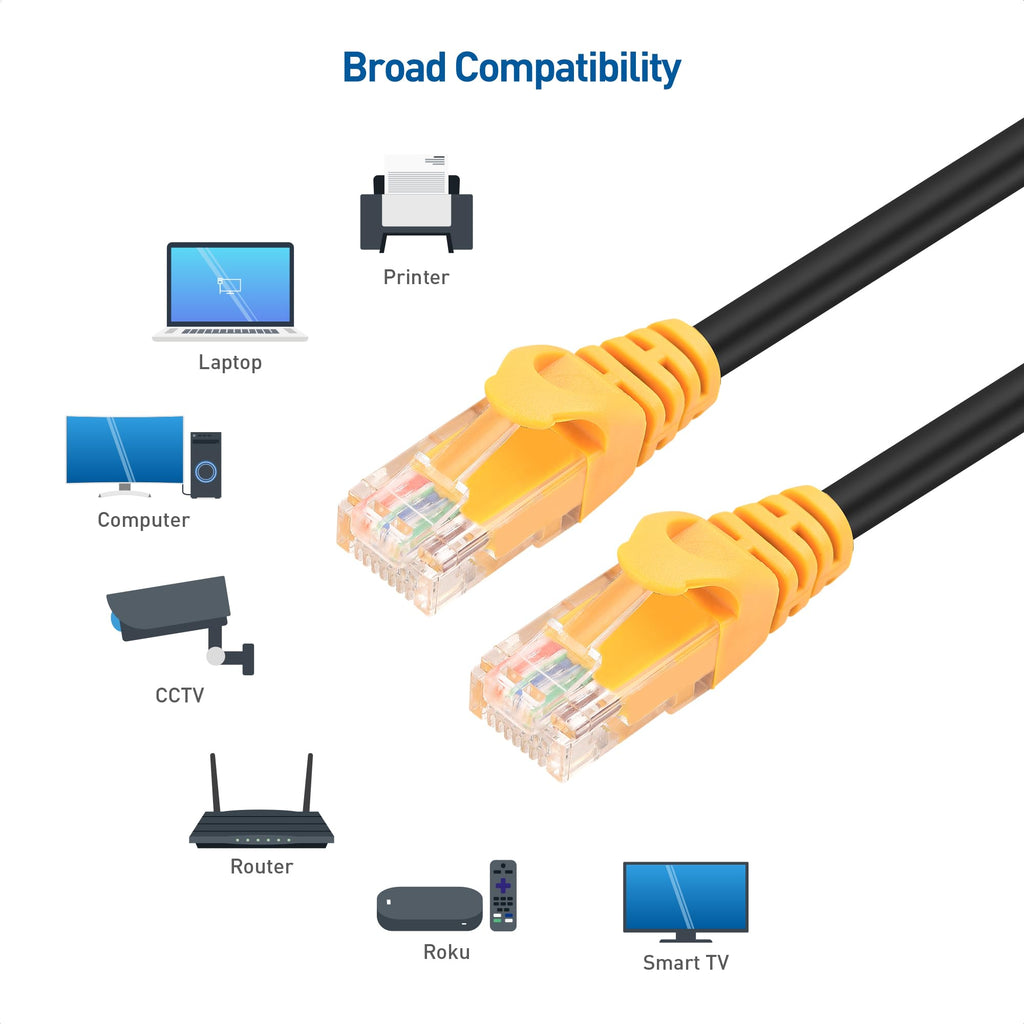 Cable Matters 100ft Cat6A Outdoor Ethernet Cable - Black, 10Gbps, Waterproof, Direct Burial, Ideal for Outdoor Networking & Security, Compatible with Router, Switch, Security Camera