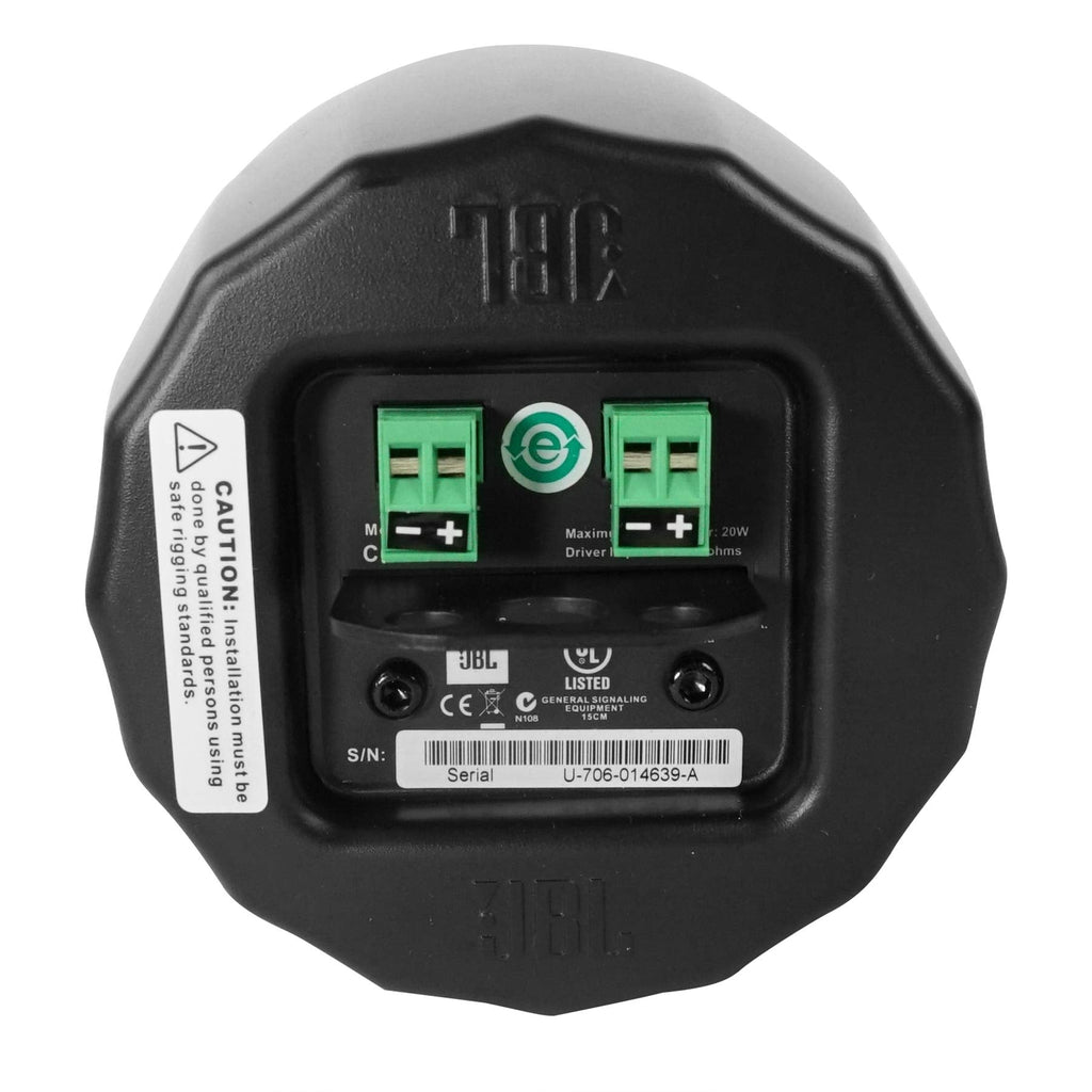 JBL Professional C62P Ultra-Compact Mid-High Satellite Hanging Pendant Speaker, Black, Sold as Pair