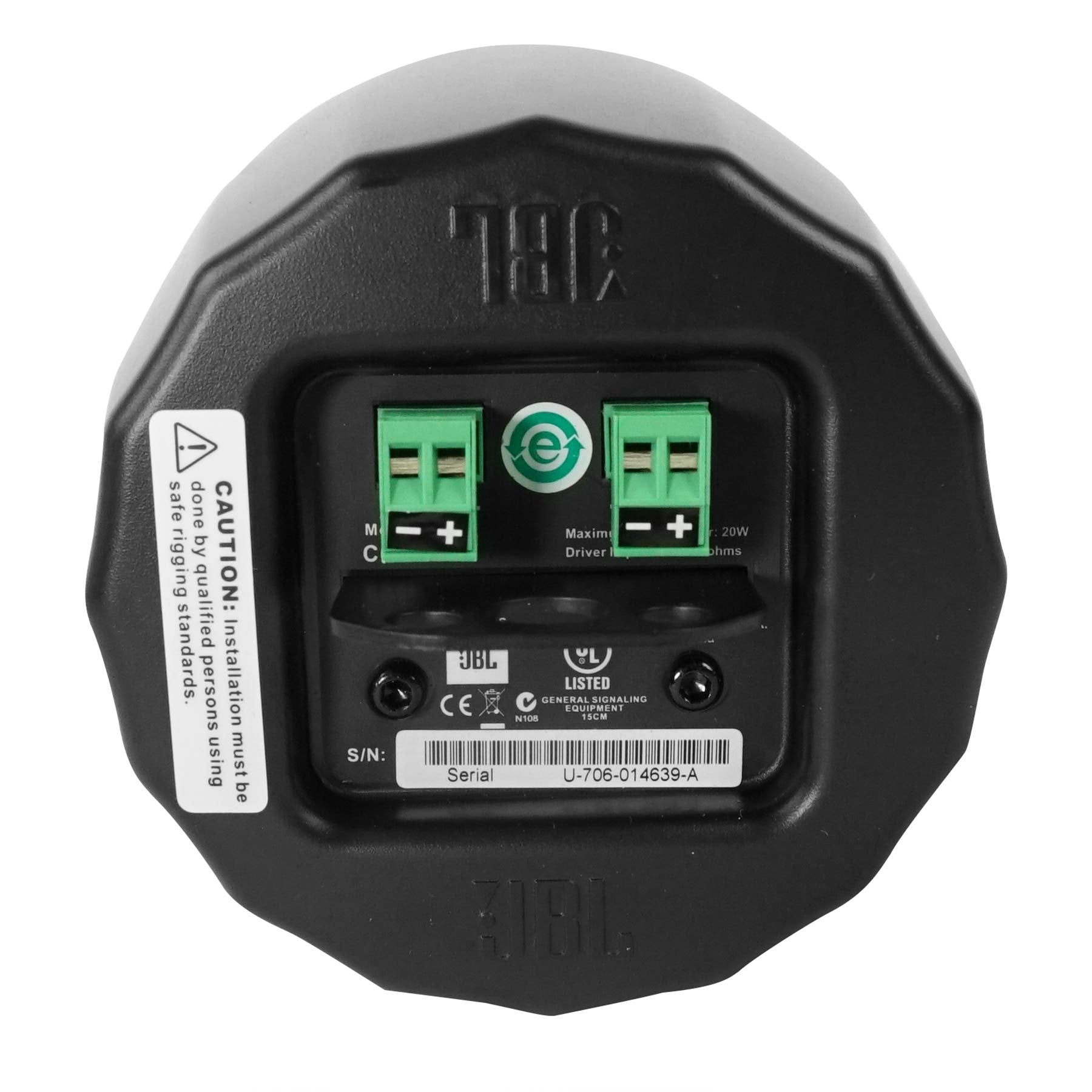 JBL Professional C62P Ultra-Compact Mid-High Satellite Hanging Pendant Speaker, Black, Sold as Pair