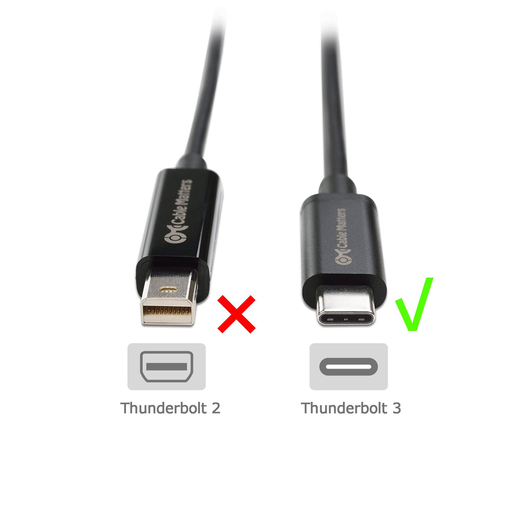 Cable Matters USB C to DVI Adapter (USB-C to DVI Adapter) in Black - Thunderbolt 3 Port Compatible with MacBook Pro, Dell XPS 13, 15, HP Spectre x360, Surface Pro, Yoga 910 and More
