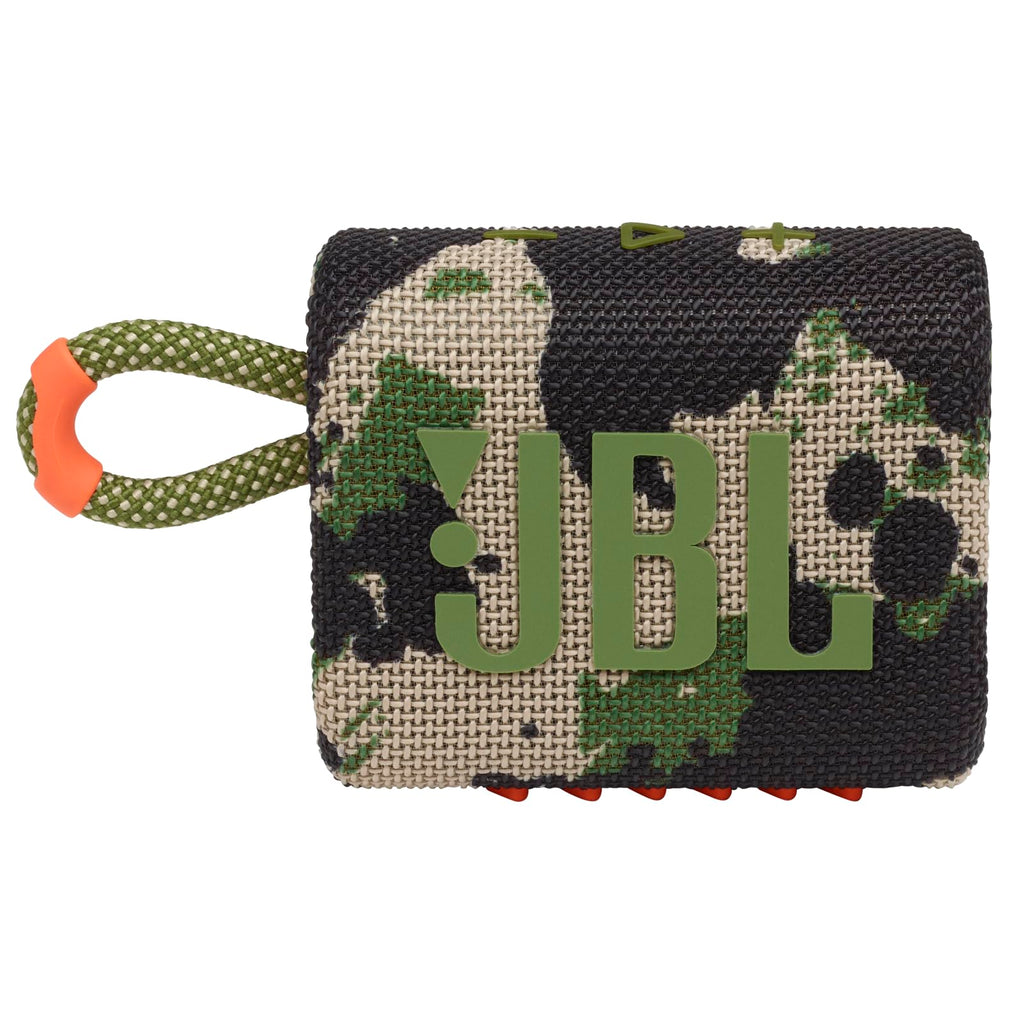 JBL Go 3 - Portable Mini Bluetooth Speaker, big audio and punchy bass, IP67 waterproof and dustproof, 5 hours of playtime, speaker for home, outdoor and travel (Camo)