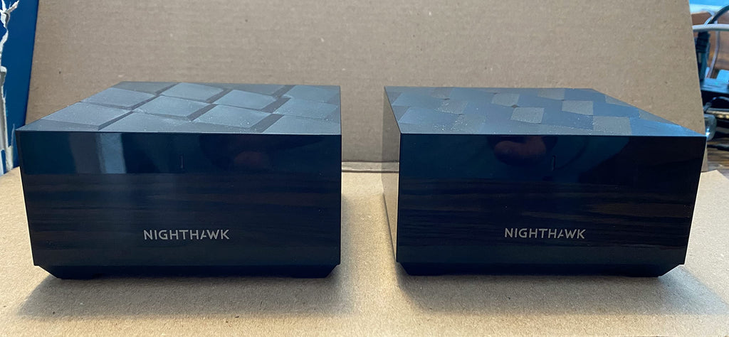 Ubcwin NETGEAR Nighthawk 全家用网眼 WiFi 6 系统 (MK62) - AX1800 路由器带1个卫星扩展器，覆盖范围高达3000平方英尺和25+设备，MK62-100NAS