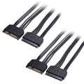 Cable Matters(2-Pack SATA 22-Pin (7+15) Power & Data Extension Cable - 20 Inches