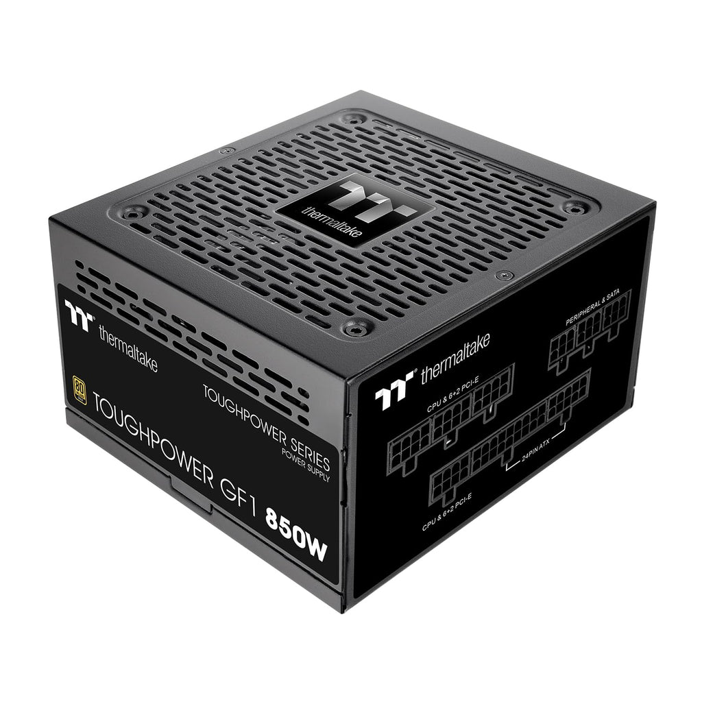 Thermaltake GF1 (2024) Fully Modular ATX 850W Power Supply - 80 Plus Gold - Ultra Quiet - Zero RPM, PS-TPD-0850FNFAGU-P