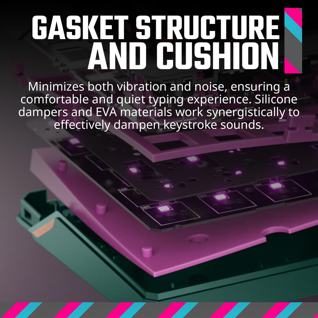 Cooler Master MK770 Macaron Teclado mec�nico inal�mbrico RGB para Juegos, Kailh Box V2 interruptores Blancos, Estructura de Junta, Intercambiable en Caliente, Bluetooth|2.4GHz, Esfera t�ctil de 3