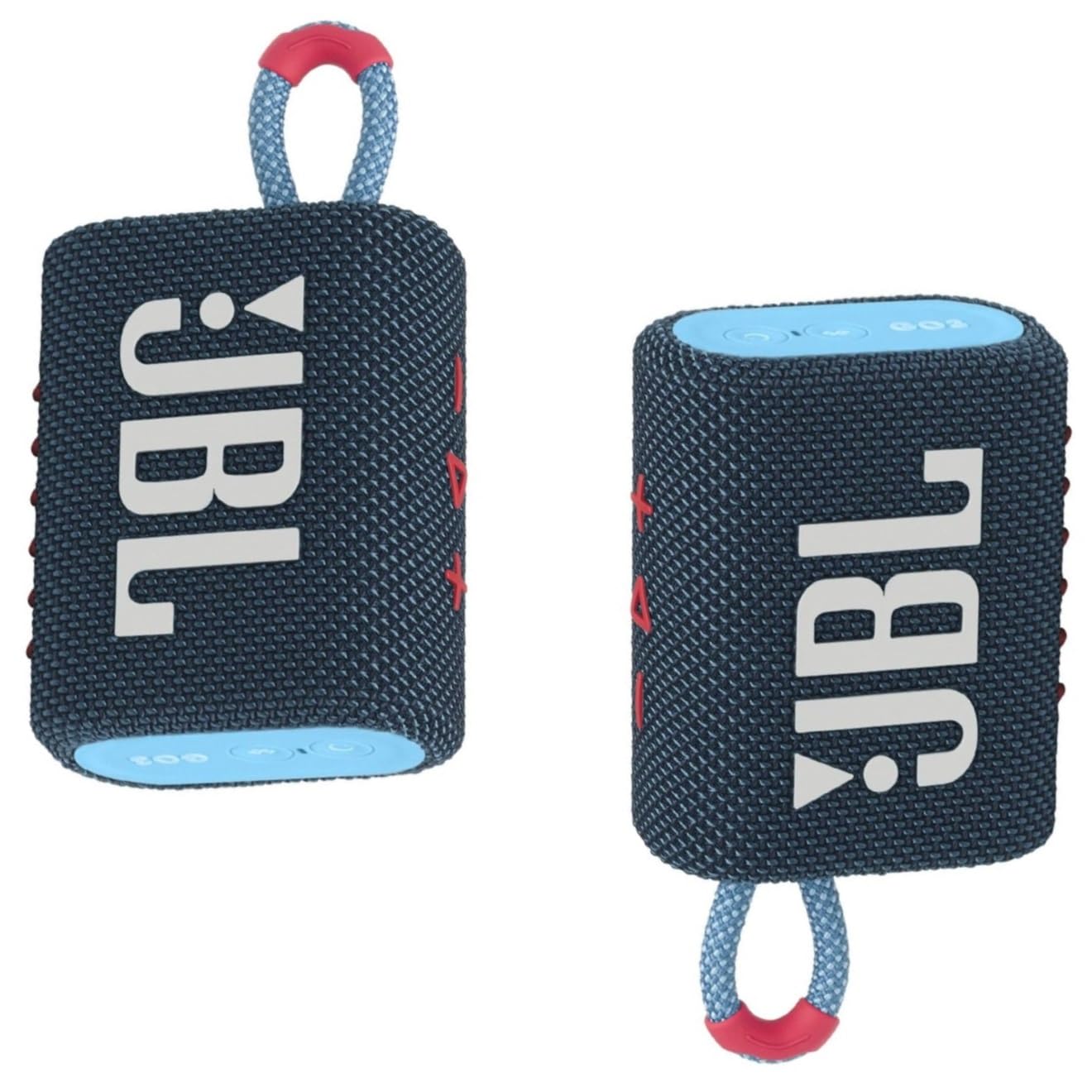 JBL Go 3 Speaker, Portable Bluetooth Speaker Waterproof IP67 Dustproof Outdoor (Blue&Pink)