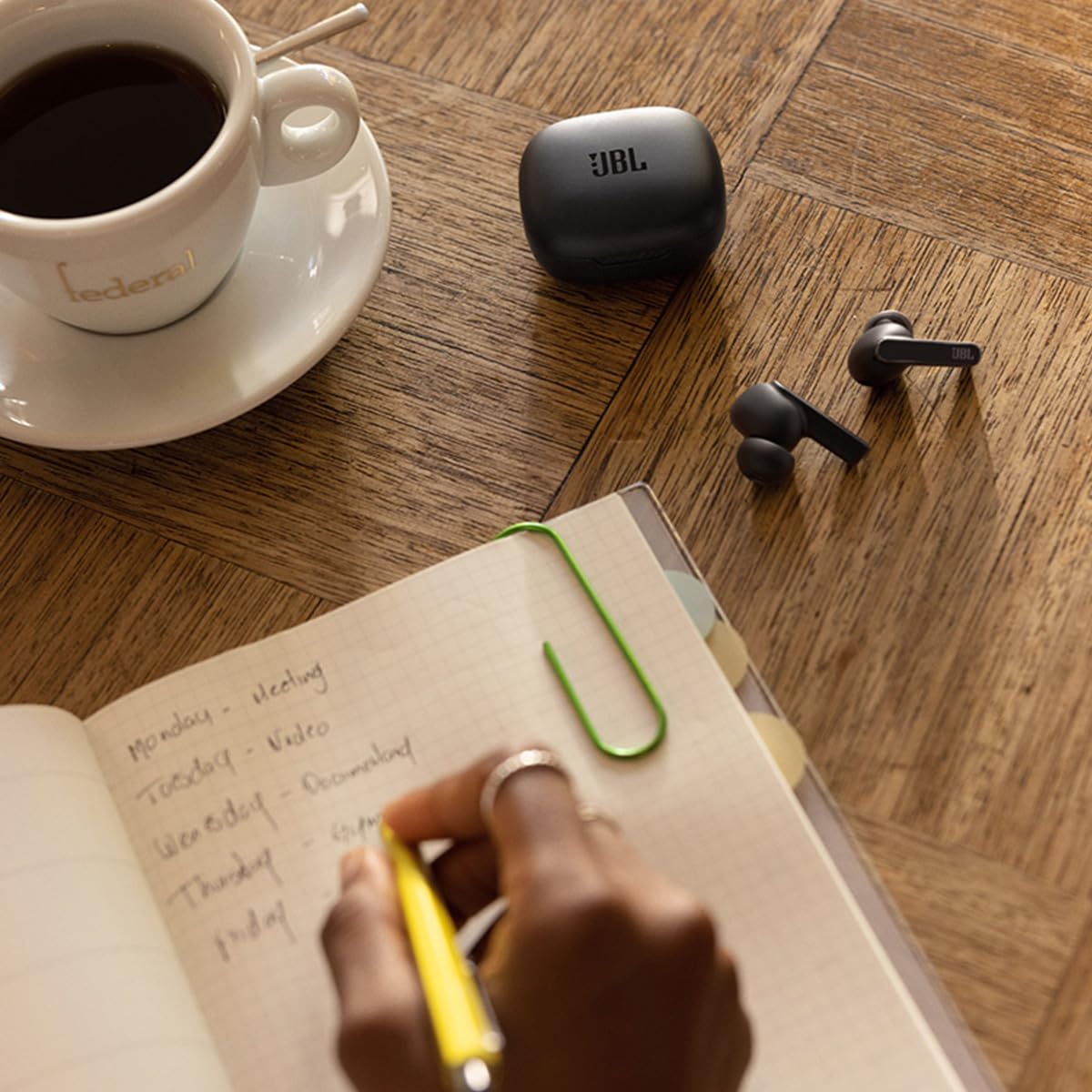 JBL Live Pro TWS 2: 40 Hours of Playtime, True Adaptive Noise Cancelling, Smart Ambient, and Beamforming mics (Black)