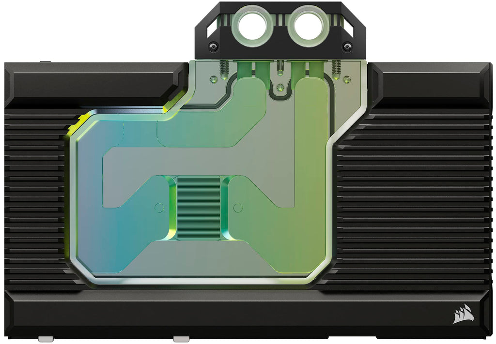 Corsair Hydro X Series XG7 RGB 4080 Founders Edition GPU Water Block � For NVIDIA� GeForce RTX� 4080 FE � CNC Nickel-Platted Copper � 50 Cooling Fins � Included Backplate & ARGB Adapater Cable � Black