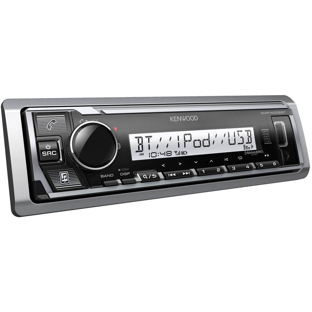 Kenwood KMR-M328BT Marine Digital Media Receiver with Alexa and Built in Bluetooth (Does NOT Play Cd's)