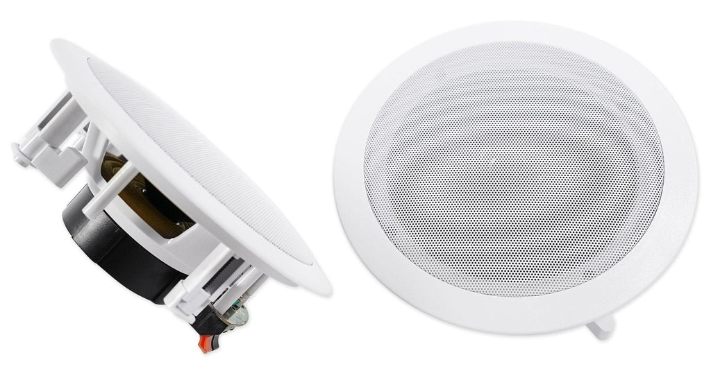 Pair Rockville HC655 6.5" 500 Watt in-Ceiling Home Theater Speakers 8 Ohm