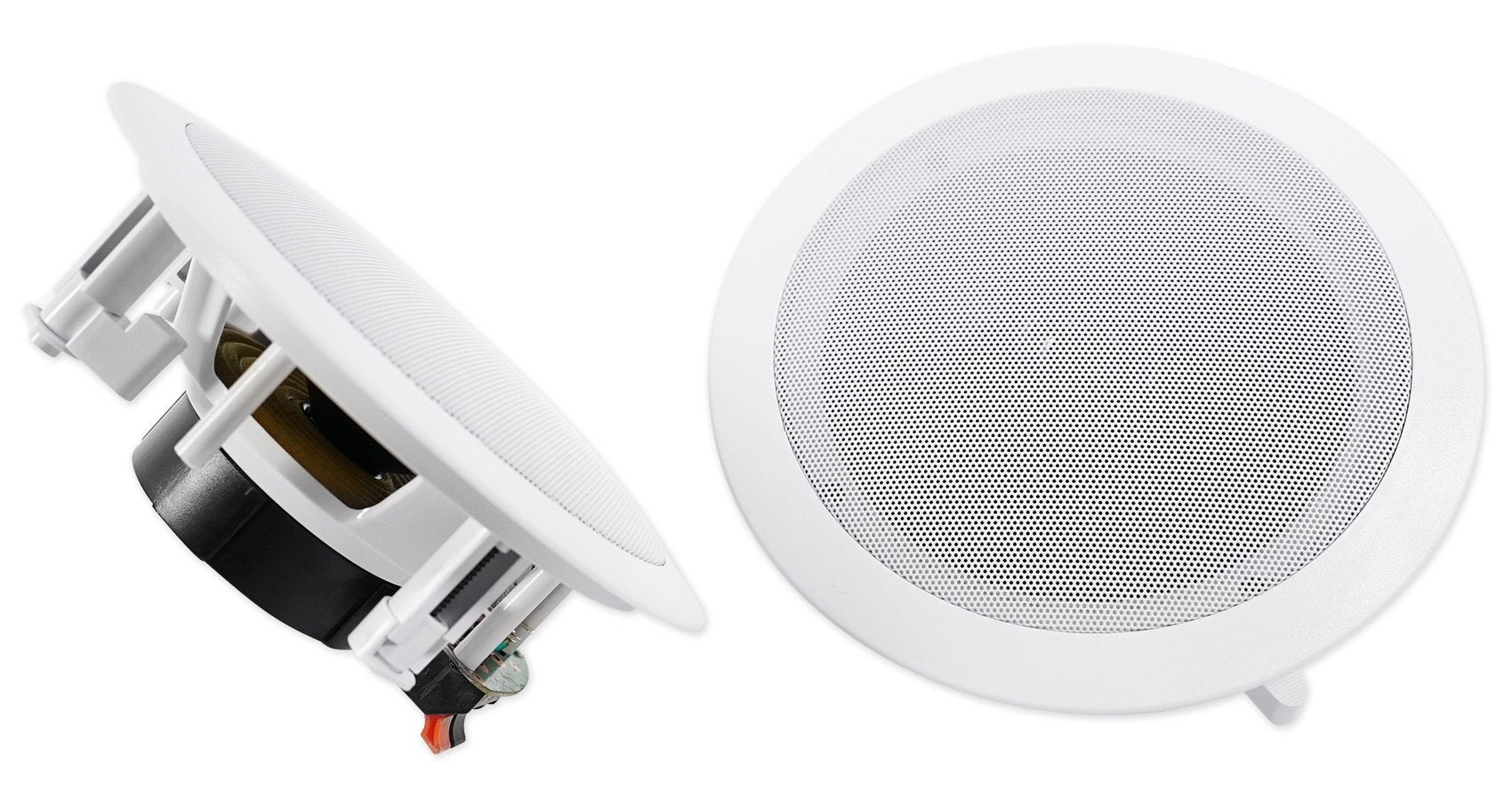 Pair Rockville HC655 6.5" 500 Watt in-Ceiling Home Theater Speakers 8 Ohm