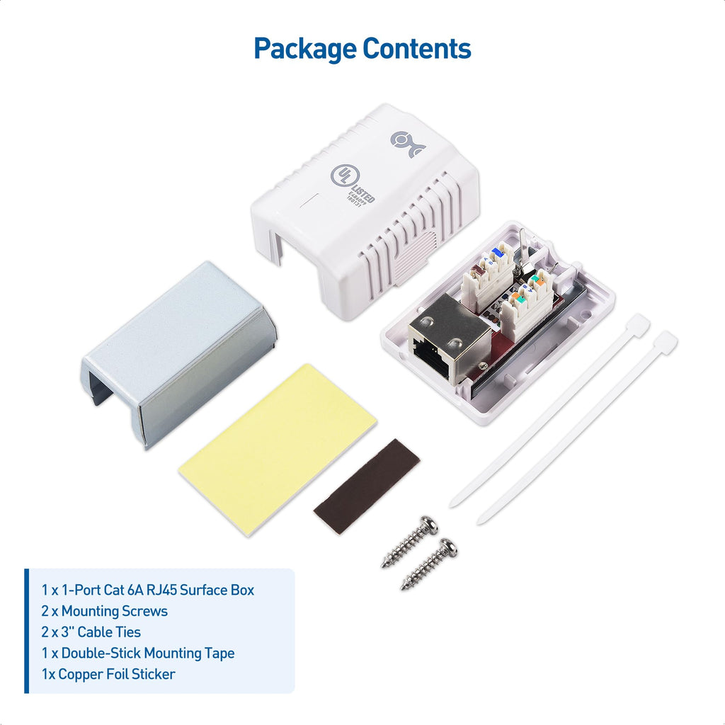 Cable Matters 5-Pack Cat 6a Shielded RJ45 Ethernet Network Adapter