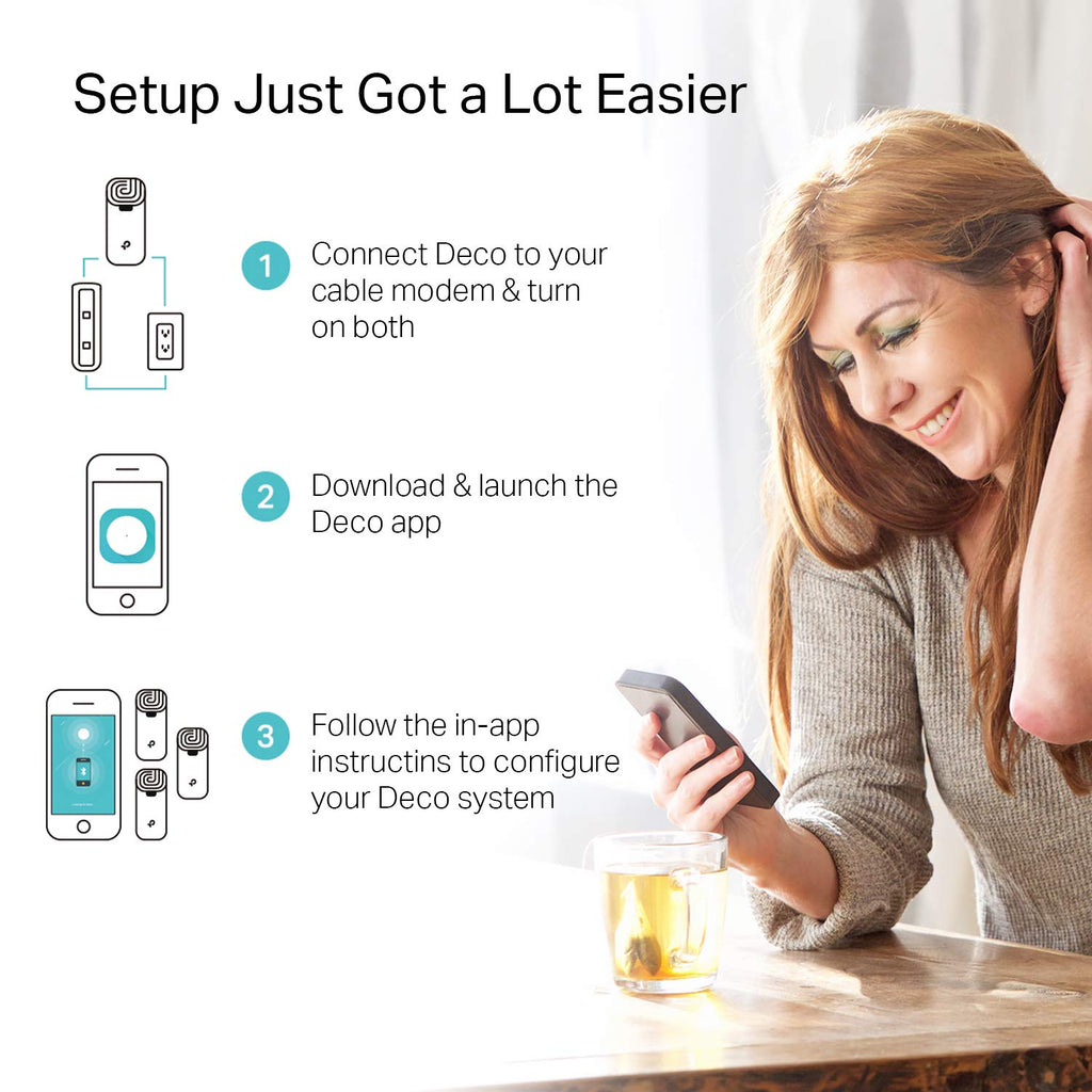 TP-LINK USA CORPORATION DECO S4(1-PACK) AC1200 WHOLE HOME MESH WIFI SYSTEM 1PACK