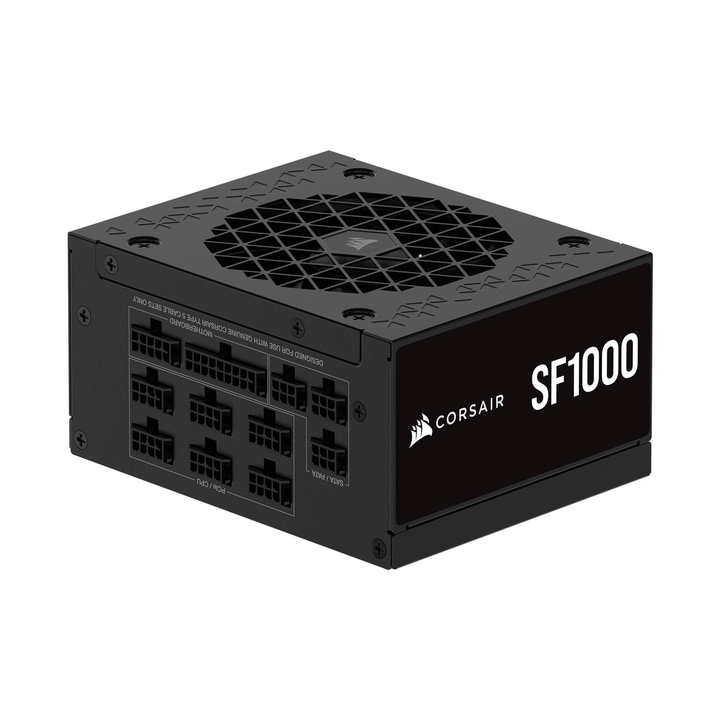 CORSAIR SF1000 1000W 80 PLUS Platinum SFX Power Supply - ATX 3.0 Compliant, PCIe 5.0 Ready, Fully Modular, Low Noise, Black