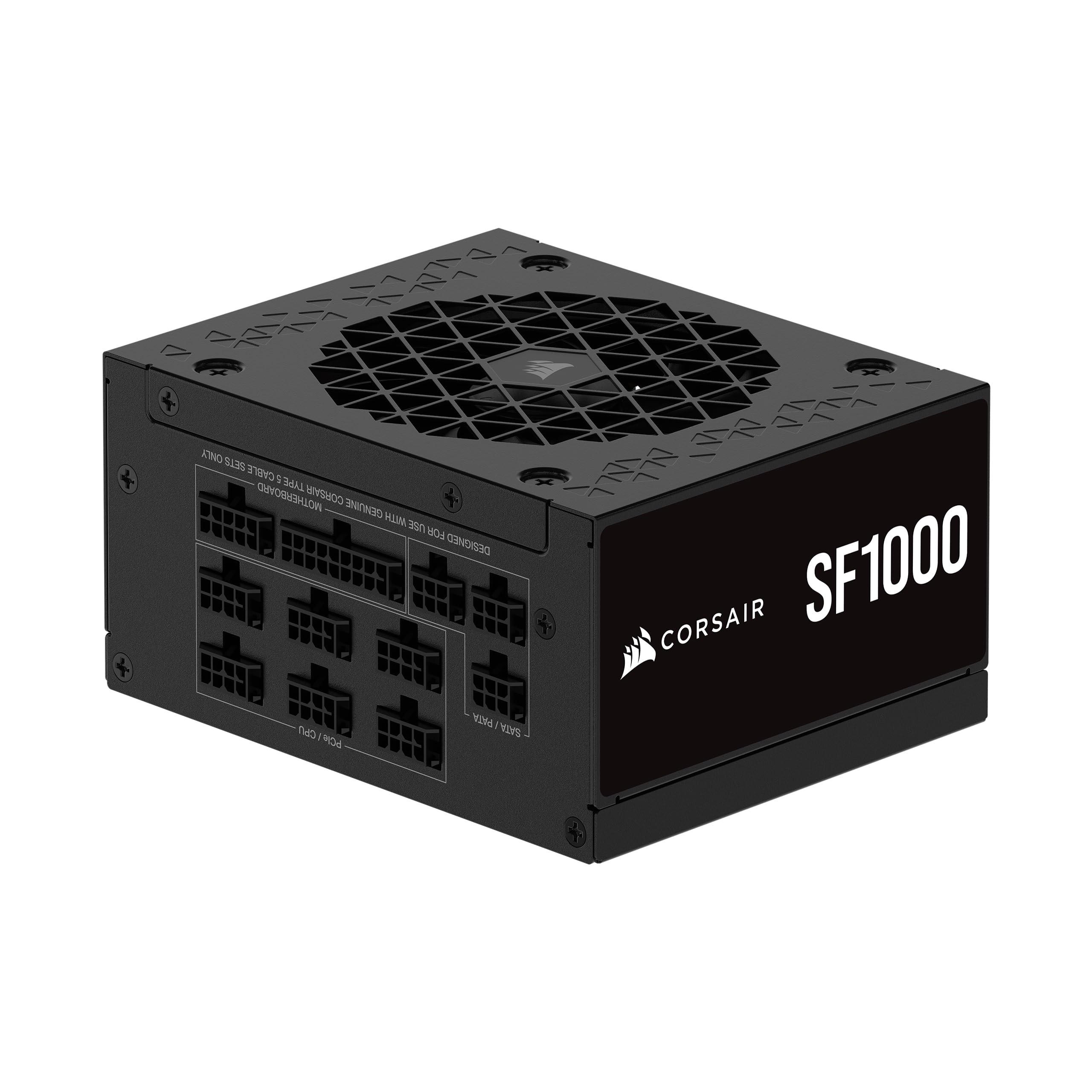 CORSAIR SF1000 1000W 80 PLUS Platinum SFX Power Supply - ATX 3.0 Compliant, PCIe 5.0 Ready, Fully Modular, Low Noise, Black