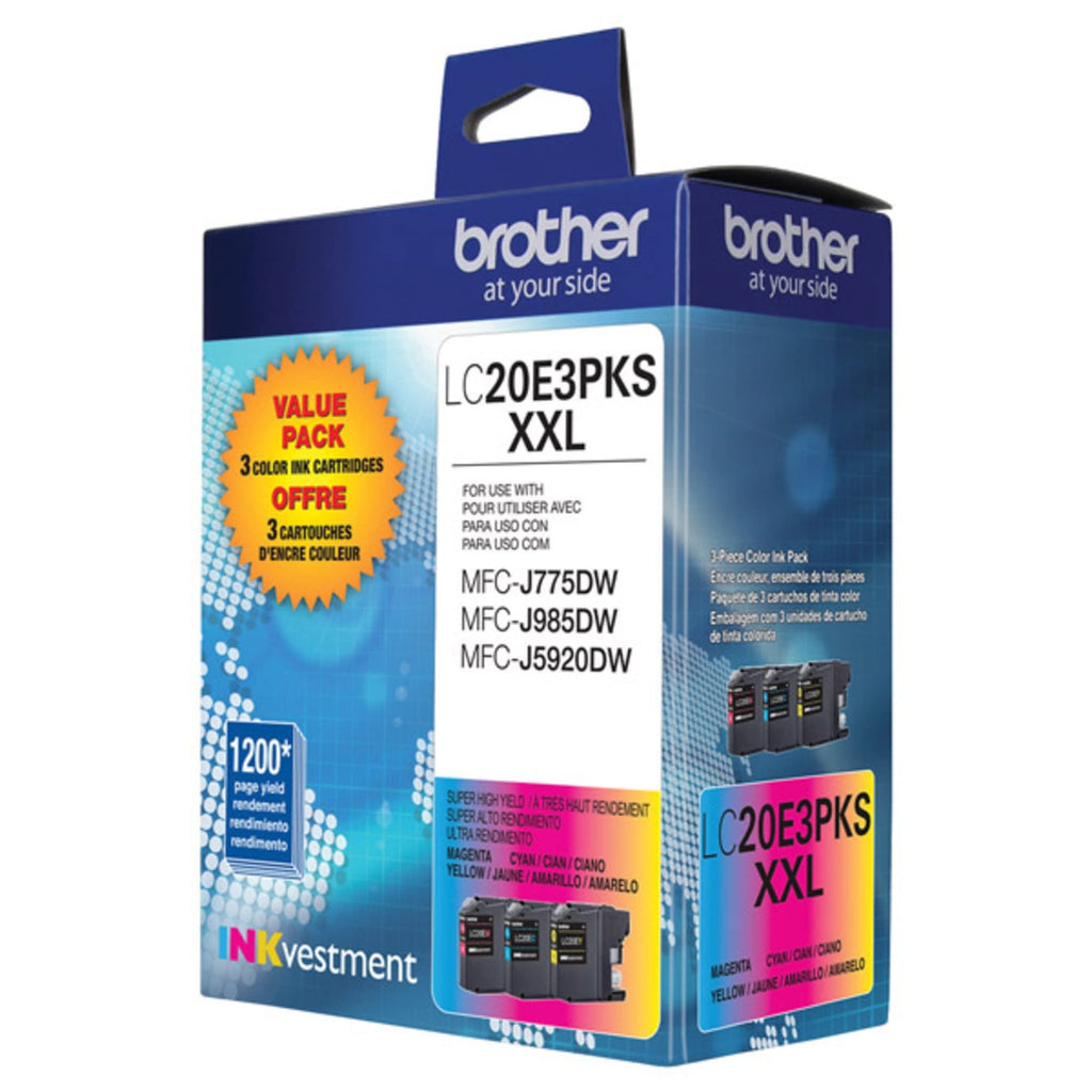 BROTHER - LC20E3PKS XXL Super High Yield Ink Cartridges