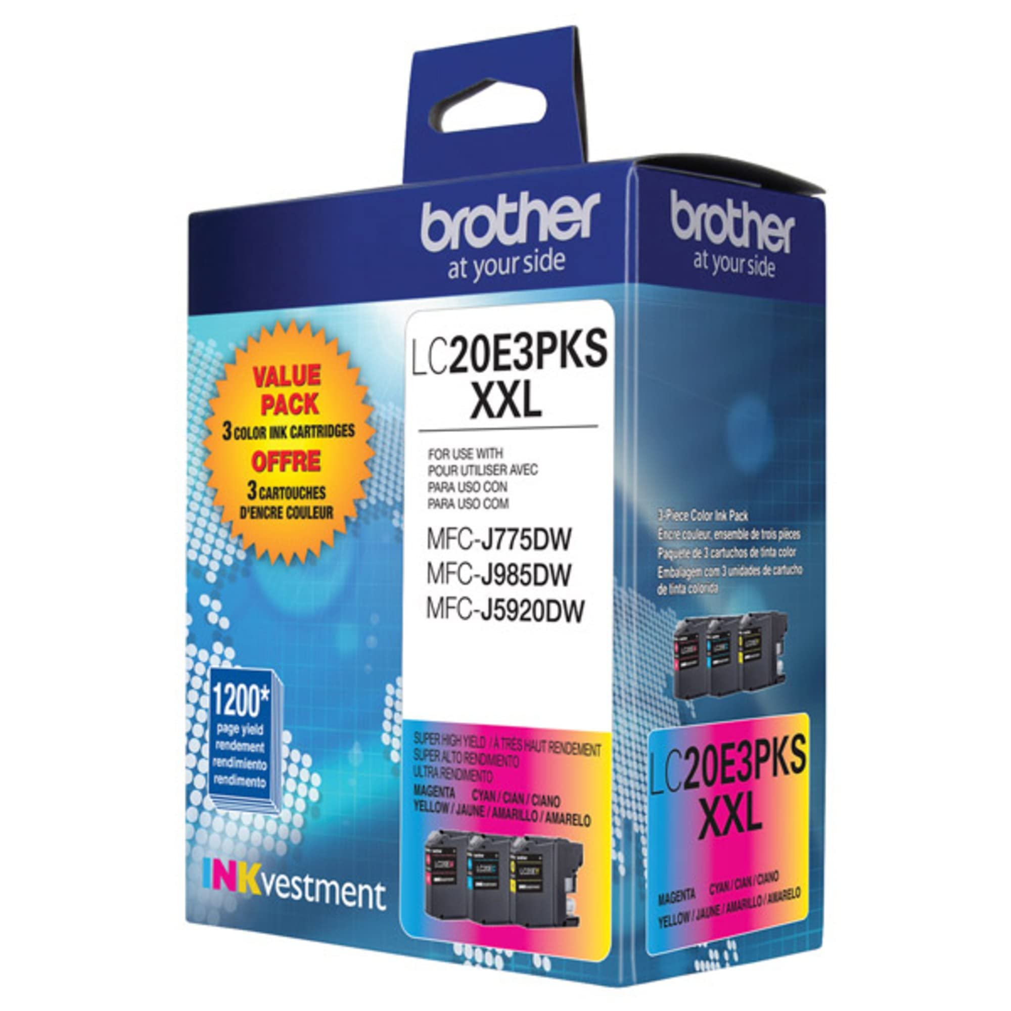 BROTHER - LC20E3PKS XXL Super High Yield Ink Cartridges
