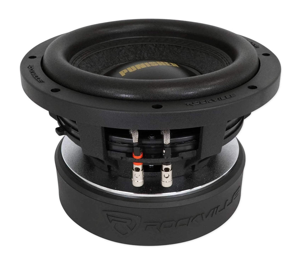Rockville Punisher 10D1 10" 5000w Peak Competition Car Audio Subwoofer Dual 1-Ohm Sub 1250w RMS CEA Rated